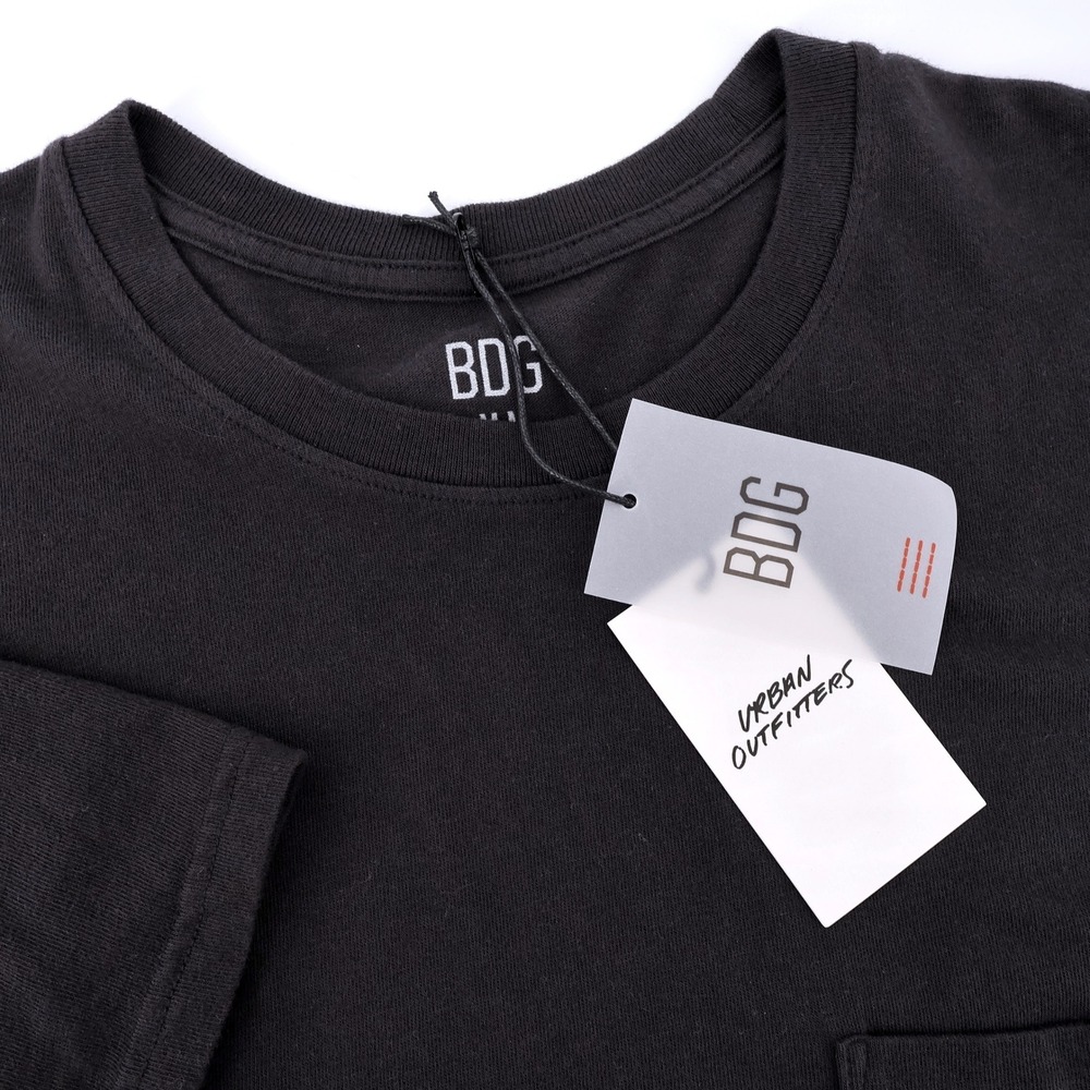 NEW BDG Urban Outfitters Regular Fit‎ Pocket Crew Neck T-Shirt Black Mens Medium